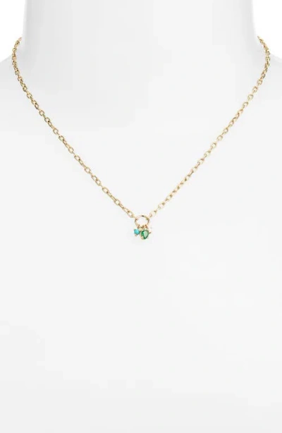 Zoë Chicco Multistone Charm Circle Pendant Necklace