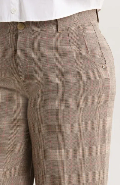 Wit & Wisdom Skyrise Glen Plaid Pleated Wide Leg Trousers