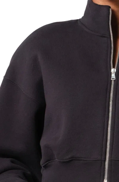 Agolde Asta Oversize Crop Zip Sweatshirt
