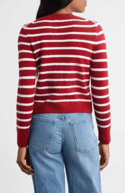 Madewell Kensington Cardigan In Red