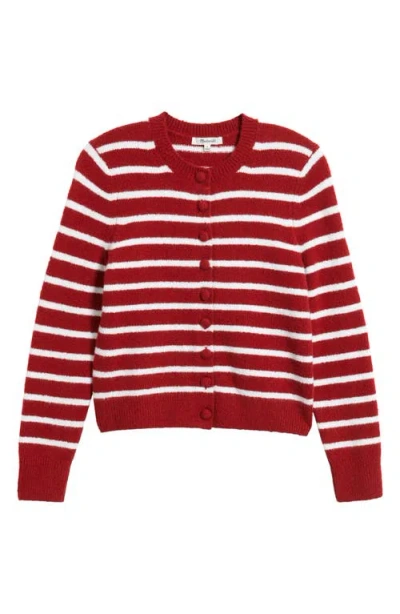 Madewell Kensington Cardigan In Red