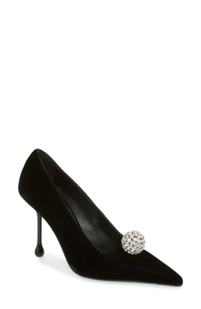 Jimmy Choo Orb Pointed Toe Velvet Pump
