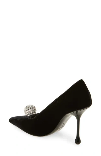 Jimmy Choo Orb Pointed Toe Velvet Pump