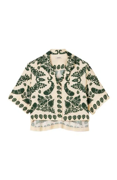 Sandro Floral Motif Shirt