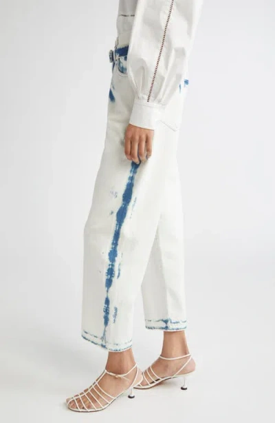 Proenza Schouler Ellsworth Belted Crop Jeans In Blue