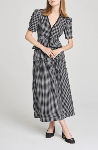 Wayf Gemma Plaid Pleated Skirt
