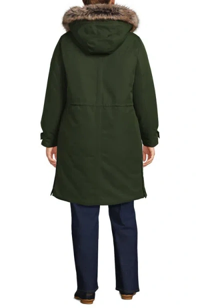 Lands' End Expedition Waterproof Down Winter Parka With Faux Fur Hood