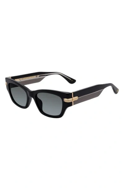 Stuart Weitzman 52mm Gradient Rectangular Sunglasses
