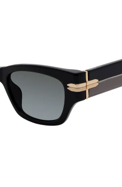 Stuart Weitzman 52mm Gradient Rectangular Sunglasses