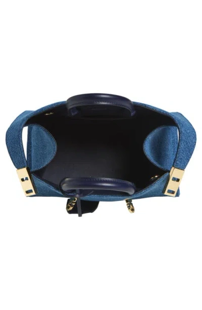 Ferragamo Mini Hug Denim Top Handle Bag