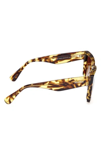 Max Mara Glimpse2 57mm Gradient Polarized Square Sunglasses