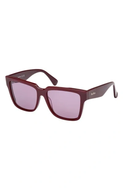 Max Mara Glimpse2 57mm Gradient Polarized Square Sunglasses