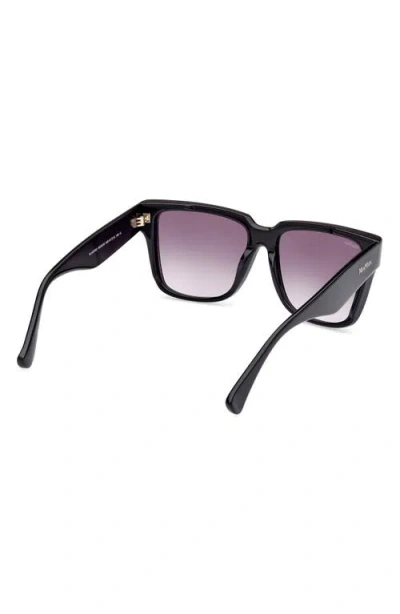 Max Mara Glimpse2 57mm Gradient Polarized Square Sunglasses