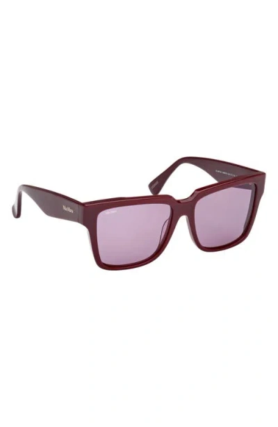 Max Mara Glimpse2 57mm Gradient Polarized Square Sunglasses