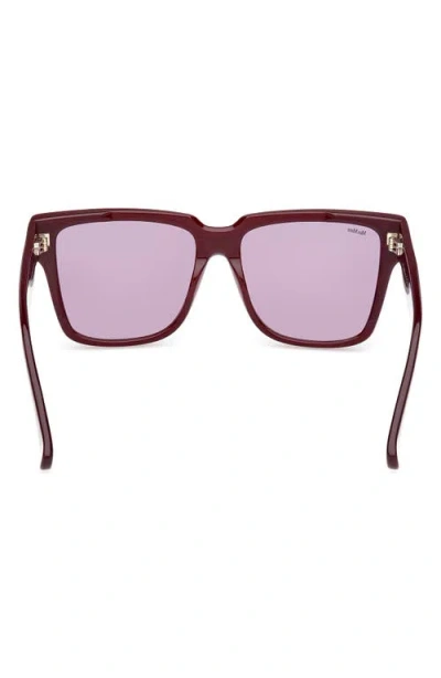 Max Mara Glimpse2 57mm Gradient Polarized Square Sunglasses