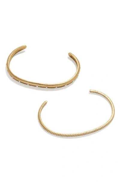 Baublebar Set Of 2 Rib Cuff Bracelets