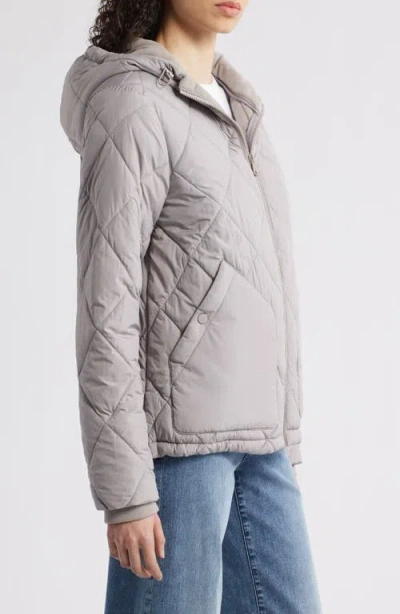 Bernardo Quilted Packable Puffer Jacket In Gray