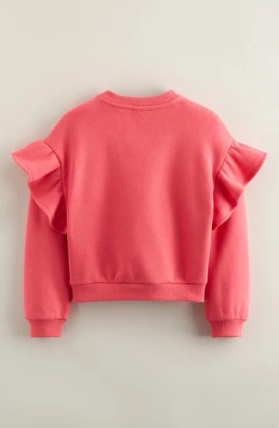 Tucker + Tate Kids' Ruffle Crewneck Sweatshirt In Pink