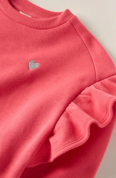 Tucker + Tate Kids' Ruffle Crewneck Sweatshirt In Pink