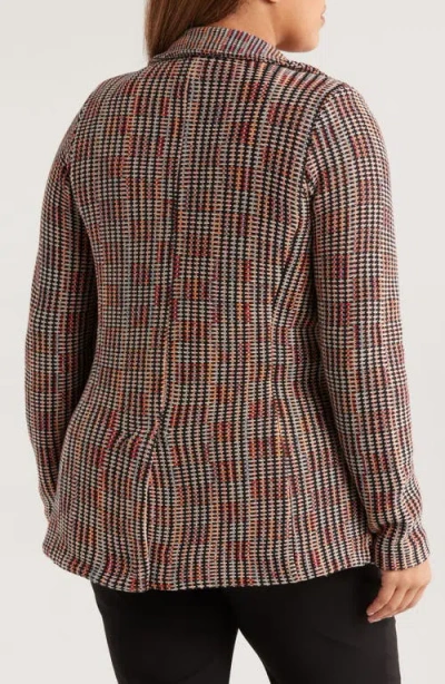 Nic + Zoe Nic+zoe Plaid Contour Knit Blazer