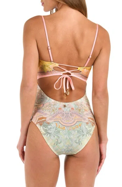 Sunshine 79 Dreamland Bandeau One-piece Swimsuit In Multi