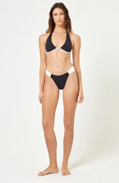 L*space Lspace Isa Underwire Bikini Top In Black