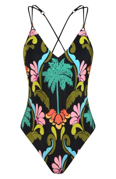 Sunshine 79 Mirage Plunge One-piece Swimsuit In Multi
