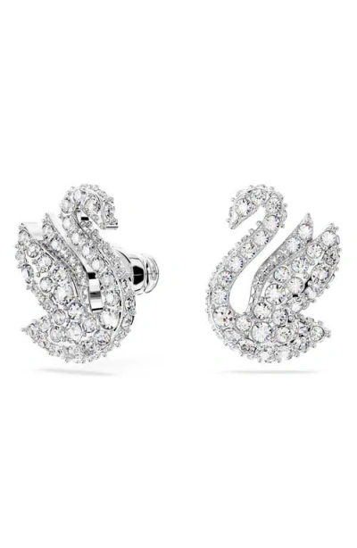Swarovski Swan Crystal Stud Earrings