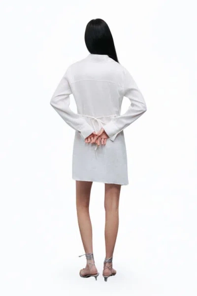 Nocturne Linen Mini Dress With Accessory Detail
