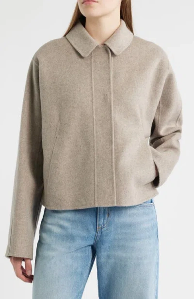 Hugo Boss Boss Cafeta Wool Blend Jacket In Neutral