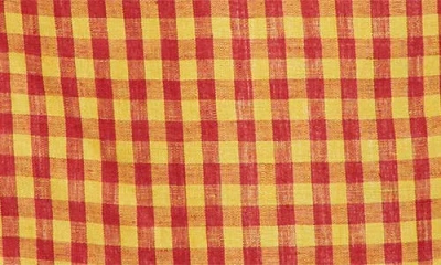Zankov Hugo Asymmetric Check Linen Long Car Coat