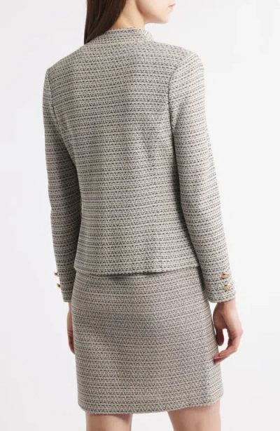 Ming Wang X Tanya Foster Tailored Fit Tweed Jacket