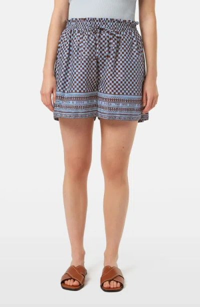 Scotch & Soda High Waist Stripe Cotton Blend Drawstring Shorts