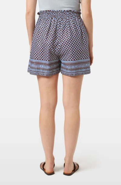 Scotch & Soda High Waist Stripe Cotton Blend Drawstring Shorts