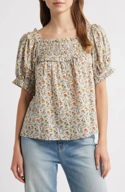 Doen Dôen Farley Floral Peasant Top
