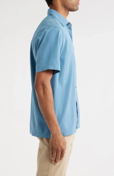 Tommy Bahama Coastal Cool Corso Vines Camp Shirt In Blue