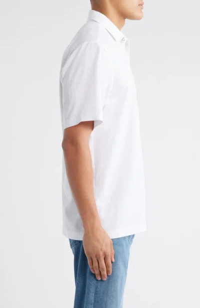 Tommy Bahama Tropic Isle Short Sleeve Button-up Silk Camp Shirt In White