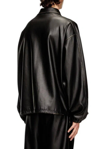 Diesel ® J-ake Oversize Faux Leather Jacket