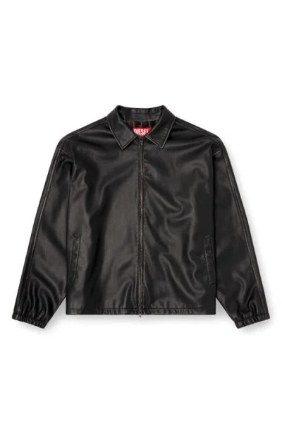 Diesel ® J-ake Oversize Faux Leather Jacket