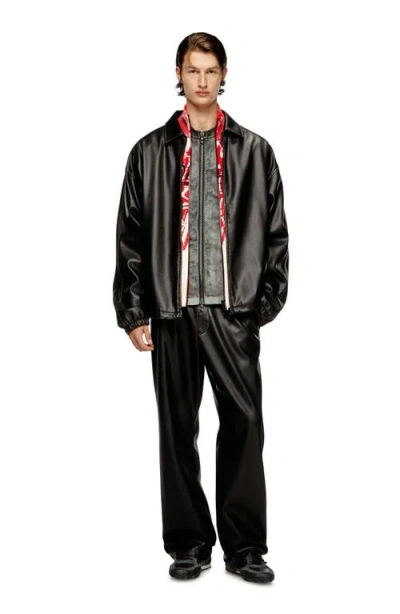 Diesel ® J-ake Oversize Faux Leather Jacket