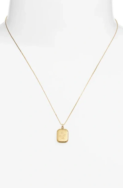 Set & Stones Audrey Birth Flower Pendant Necklace