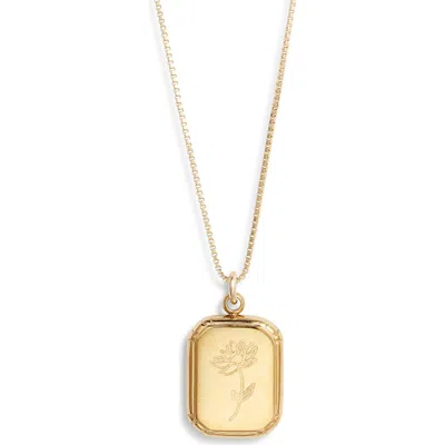Set & Stones Audrey Birth Flower Pendant Necklace