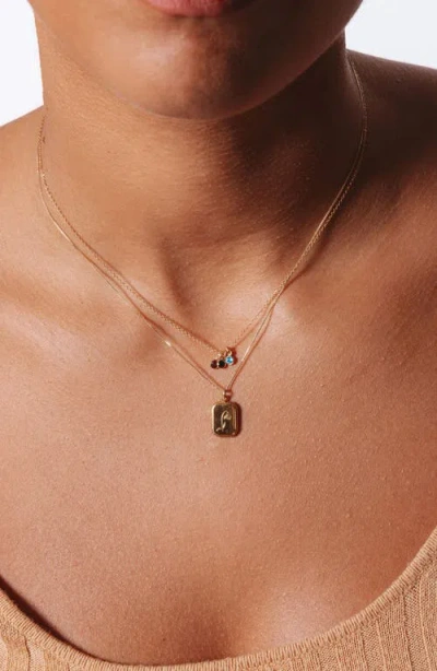 Set & Stones Audrey Birth Flower Pendant Necklace