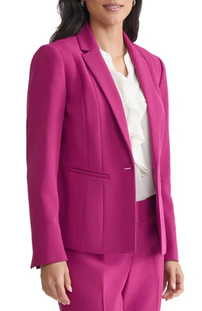 Kasper Panel Seamed Jacket In Purple