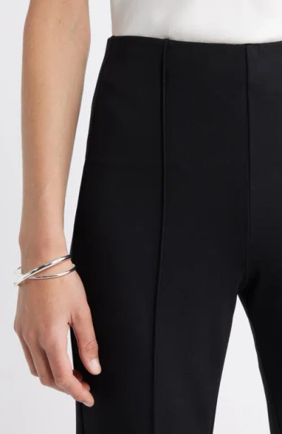 Nordstrom Pull-on Ponte Trousers In Black