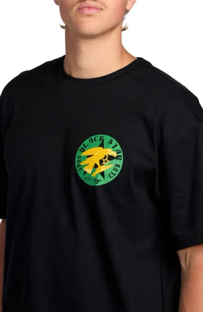 Billabong Black Star Graphic T-shirt In Black