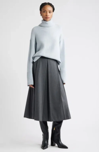 Nordstrom Wool & Cashmere Turtleneck Sweater In Blue