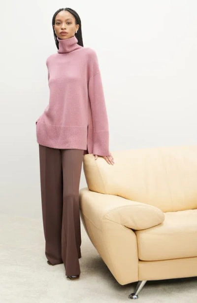 Nordstrom Wool & Cashmere Turtleneck Sweater In Pink