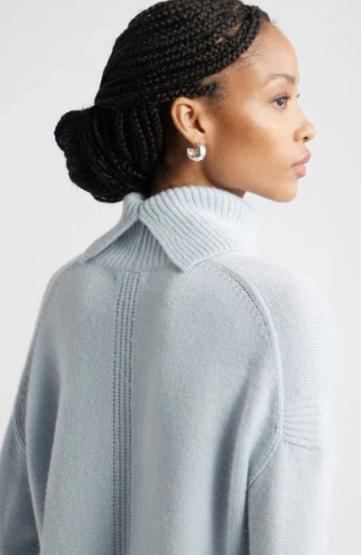 Nordstrom Wool & Cashmere Turtleneck Sweater In Blue