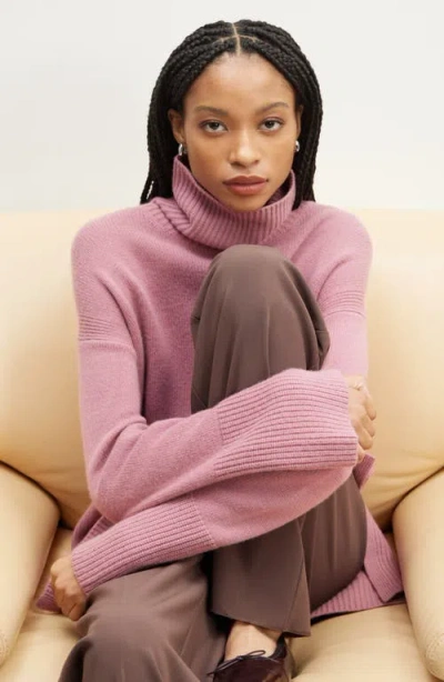 Nordstrom Wool & Cashmere Turtleneck Sweater In Pink
